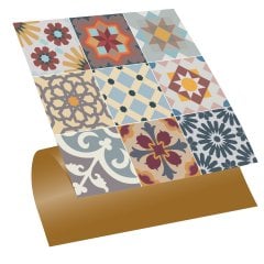 Tink Kendinden Yapışkanlı Karma Agora 30x30 cm Pvc Karo