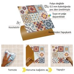 Tink Kendinden Yapışkanlı Karma Agora 30x30 cm Pvc Karo