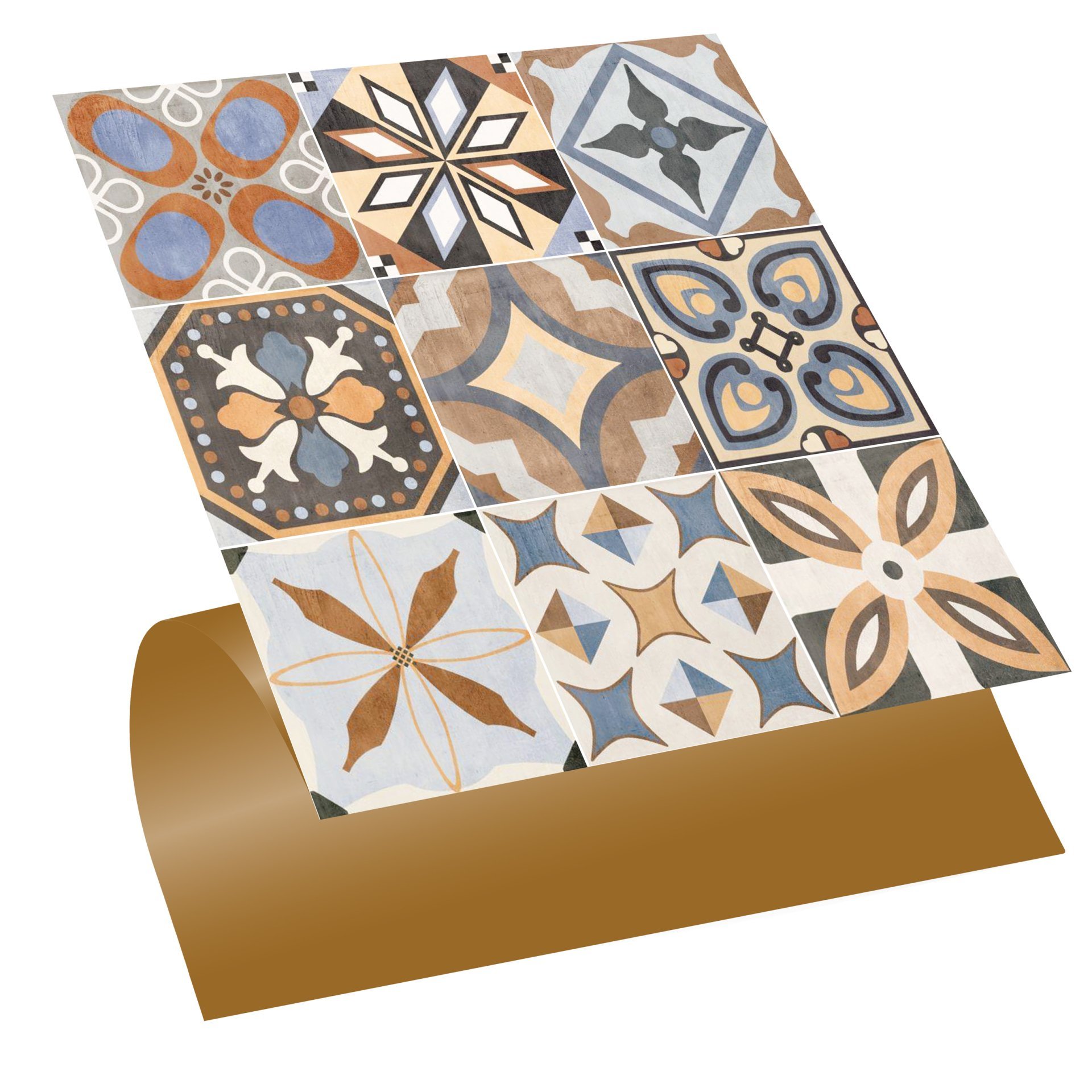 Tink Kendinden Yapışkanlı Karma Afrika 30x30 cm Pvc Karo