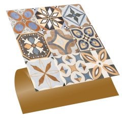 Tink Kendinden Yapışkanlı Karma Afrika 30x30 cm Pvc Karo