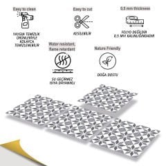 Tink Kendinden Yapışkanlı Dekoratif Pvc Geometrik 037 30x30 cm