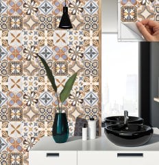 Tink Kendinden Yapışkanlı Karma Afrika 30x30 cm Pvc Karo