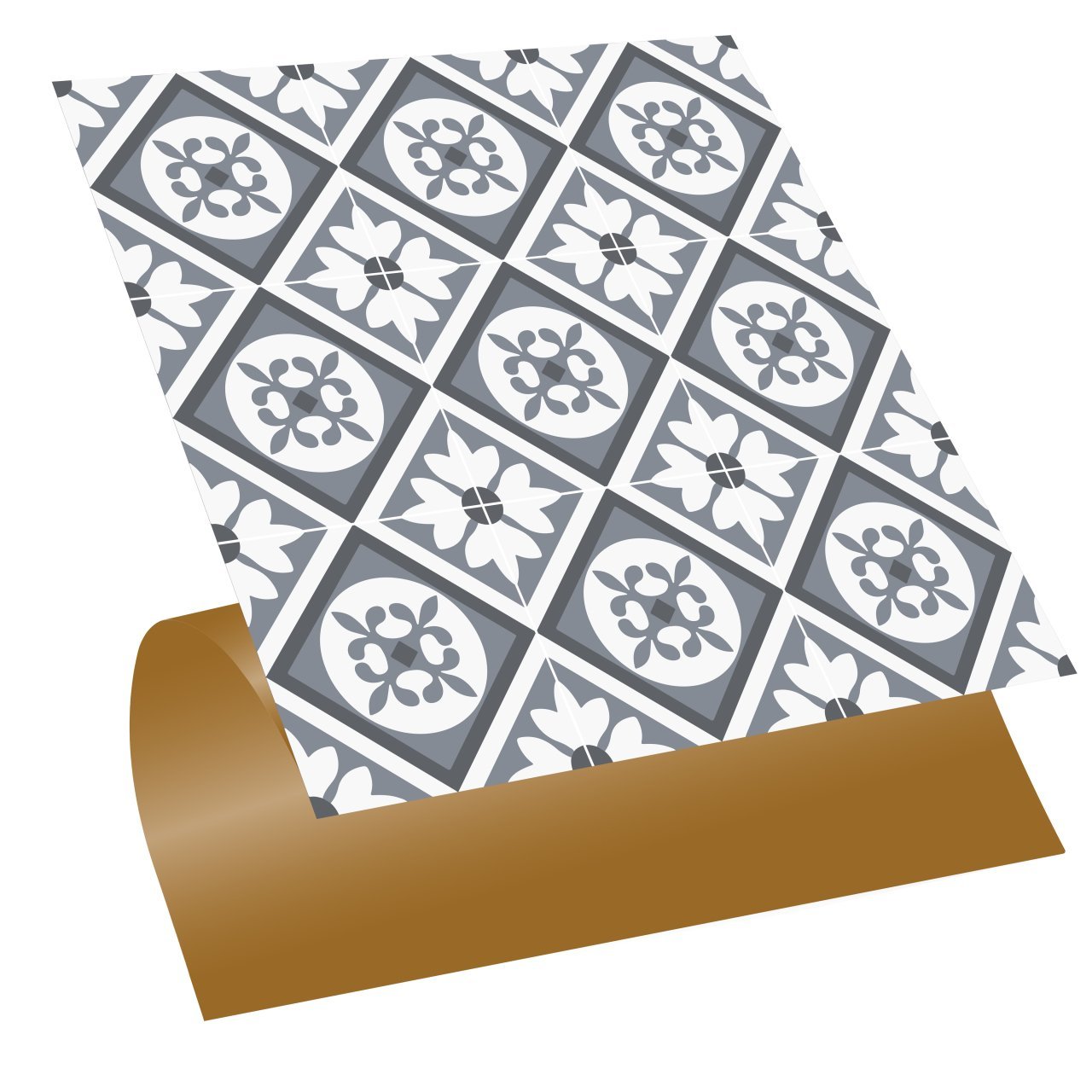 Tink Kendinden Yapışkanlı Dekoratif Pvc Geometrik 038 30x30 cm