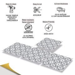 Tink Kendinden Yapışkanlı Dekoratif Pvc Geometrik 038 30x30 cm