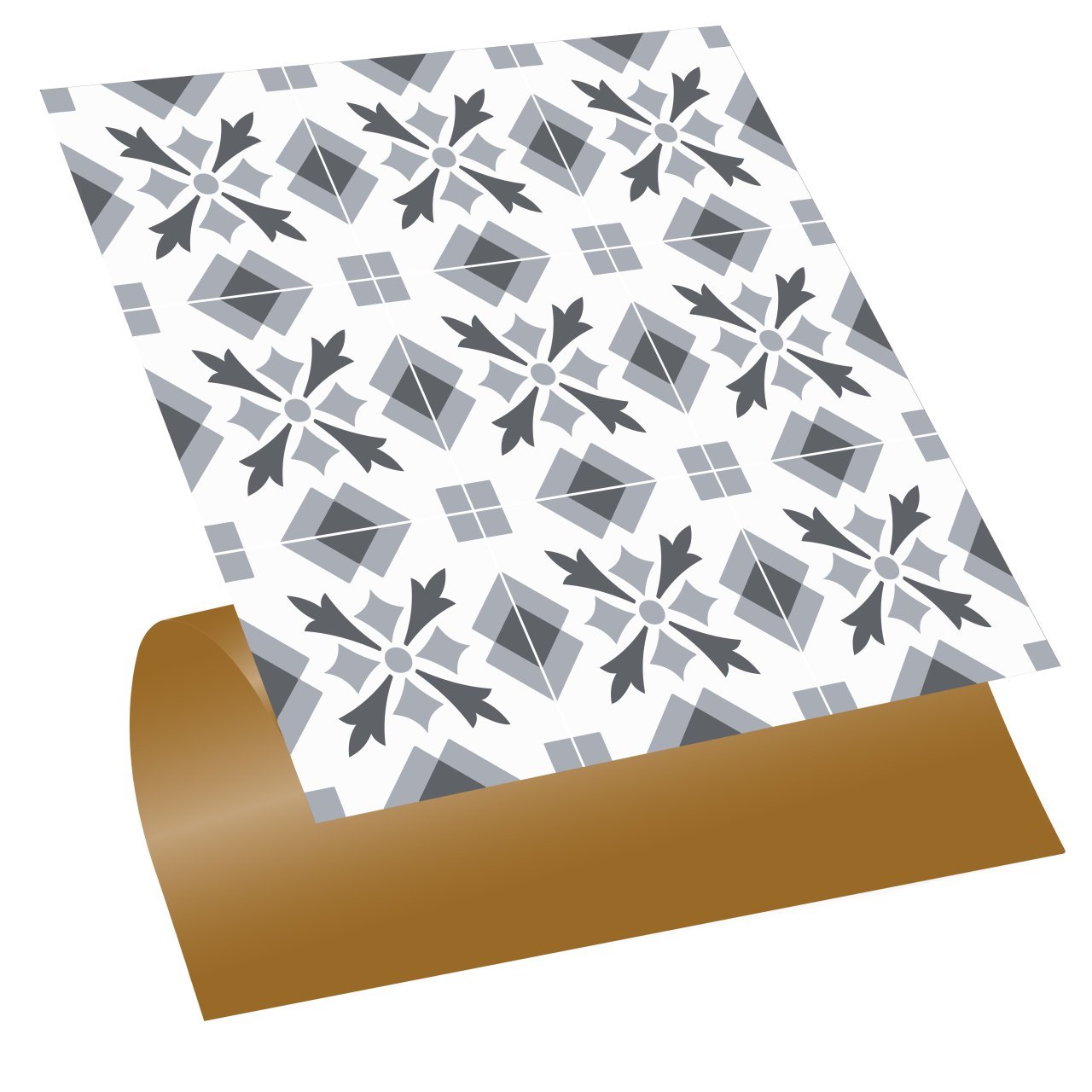 Tink Kendinden Yapışkanlı Geometrik 041 30x30 cm Fayans Görünümlü Kaplama