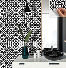 Tink Kendinden Yapışkanlı Fayans Kaplama Pvc Yer Döşemesi Hatayi Desenli 30x30 cm