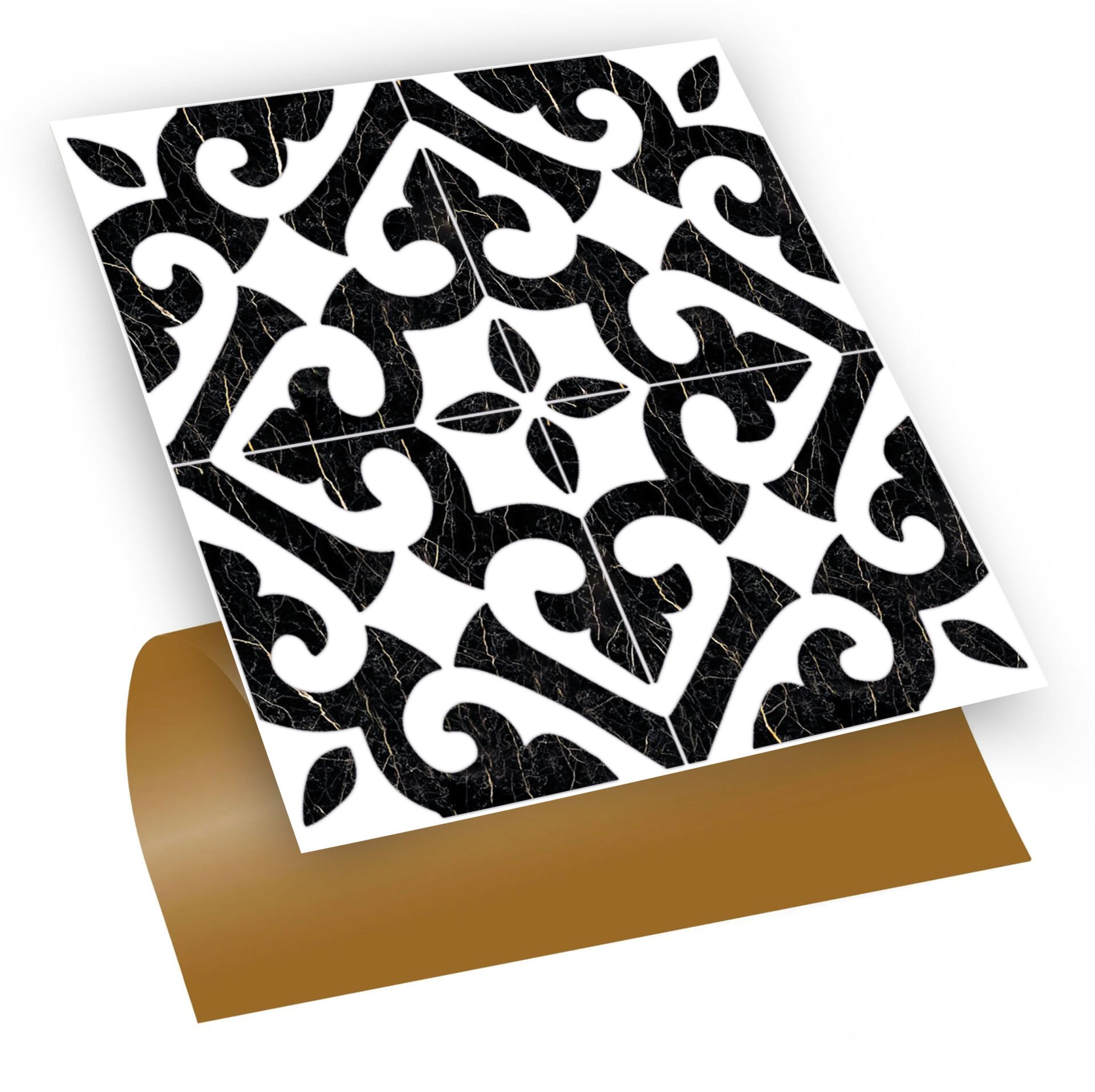 Tink Kendinden Yapışkanlı Fayans Kaplama Pvc Yer Döşemesi Hatayi Desenli 30x30 cm