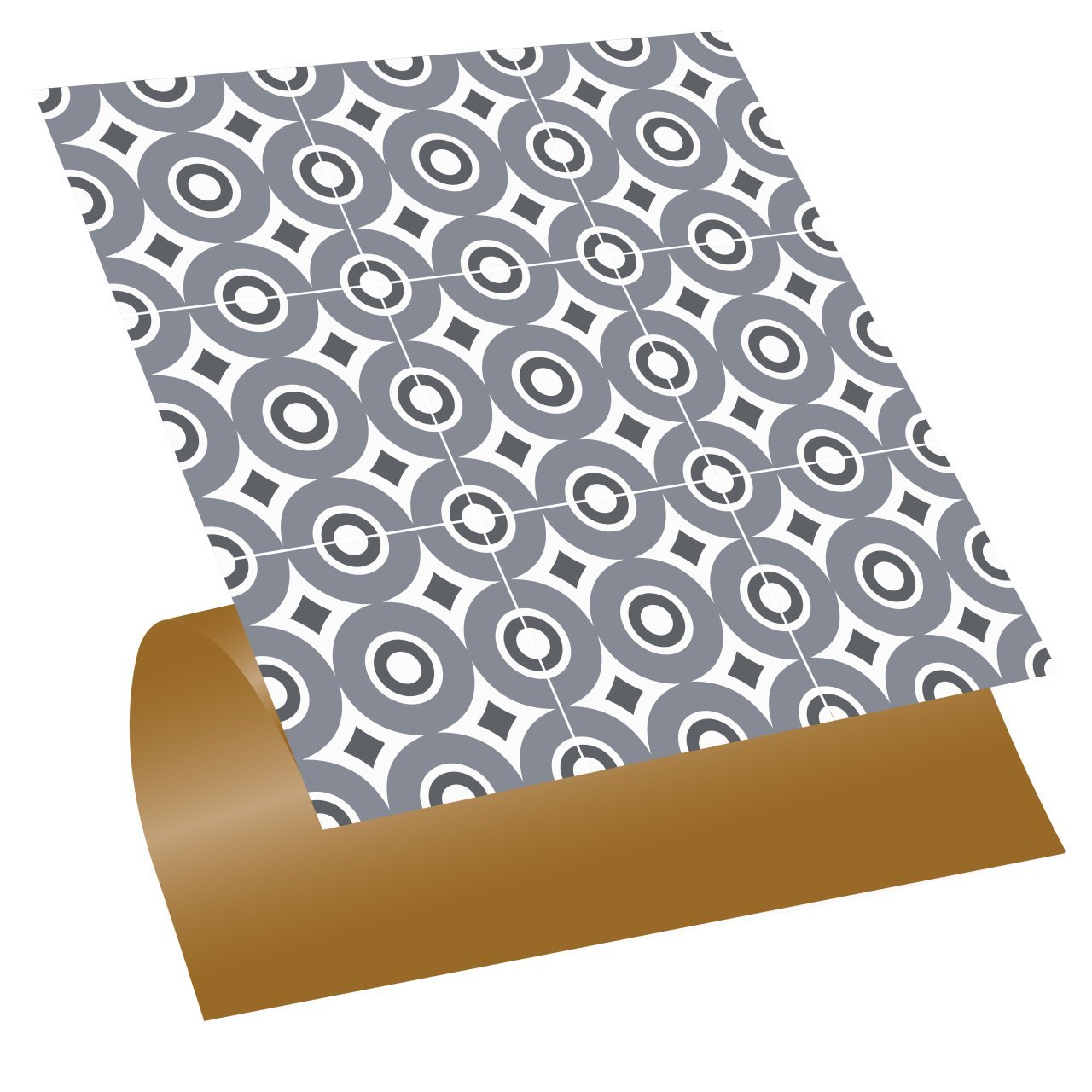 Tink Kendinden Yapışkanlı Geometrik 042 30x30 cm Fayans Görünümlü Kaplama