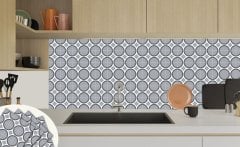 Tink Kendinden Yapışkanlı Geometrik 044 30x30 cm Fayans Görünümlü Kaplama 1 m2 (11 Adet)