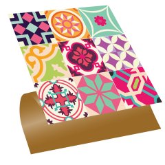 Tink Kendinden Yapışkanlı Colorful 30x30 cm Pvc Karo