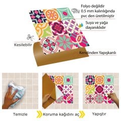Tink Kendinden Yapışkanlı Colorful 30x30 cm Pvc Karo