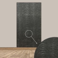 Tink 3D Kendinden Yapışkanlı Akustik Keçe Panel Duvar Kağıdı Desenli 52x97 cm 10 Adet (5 m²) - KOYU GRİ