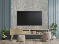 Tink 3D Kendinden Yapışkanlı Akustik Keçe Panel Duvar Kağıdı Desenli 52x97 cm 10 Adet (5 m²) - AÇIK GRİ