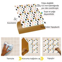 Tink Kendinden Yapışkanlı Unicorn 30x30 cm Pvc Yer Duvar Karosu
