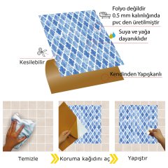 Tink Kendinden Yapışkanlı Pop Serenity 30x30 cm Pvc Yer Duvar Karosu