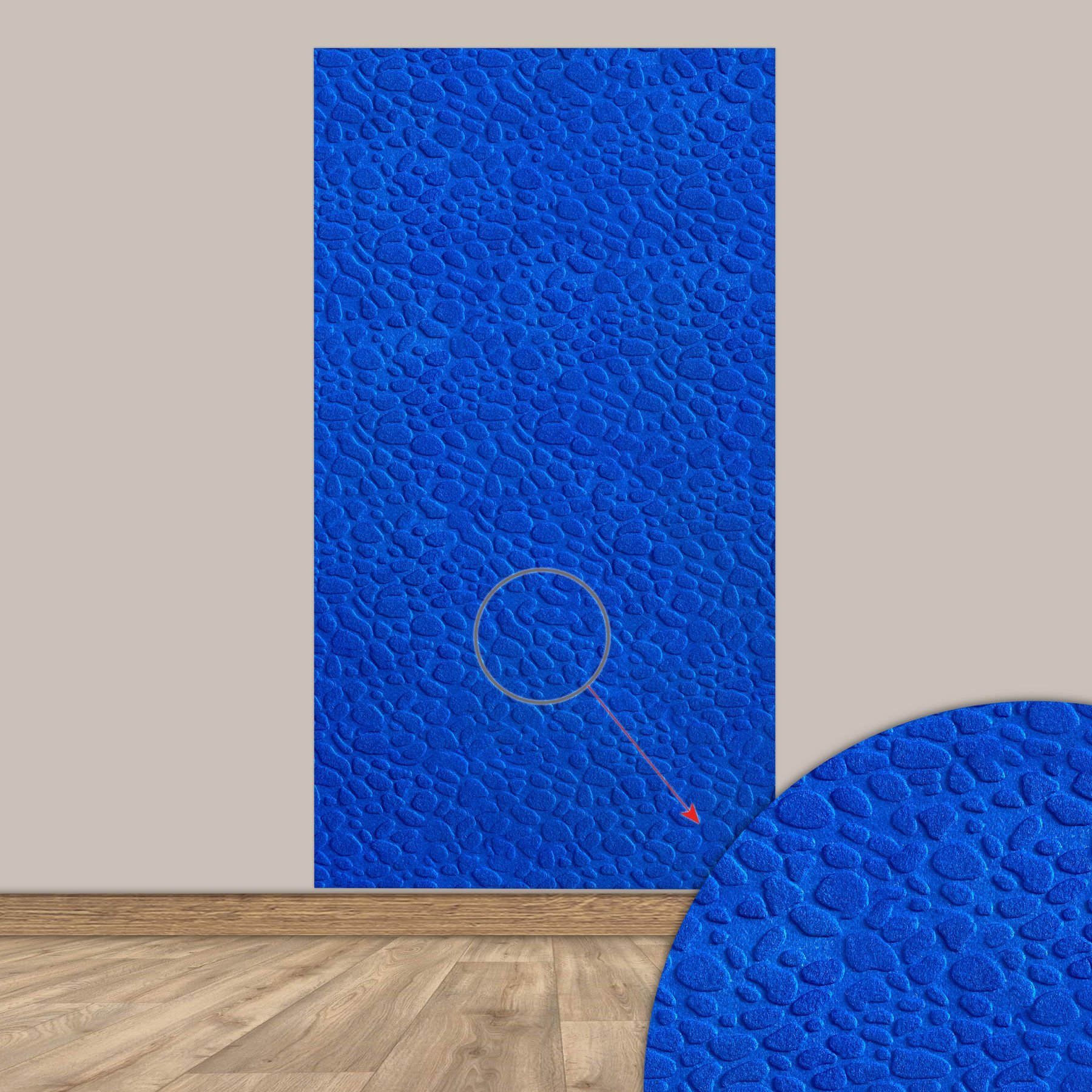 Tink 3D Kendinden Yapışkanlı Akustik Keçe Panel Leopar Desenli 52x97 cm