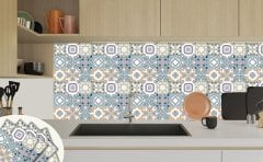 Tink Kendinden Yapışkanlı Renkli Kabuki 30x30 cm Pvc Yer Duvar Karosu