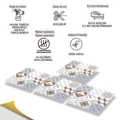 Tink Kendinden Yapışkanlı Agora 30x30 cm Pvc Yer Duvar Karosu