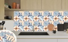 Tink Kendinden Yapışkanlı Modern 4'lü Desenli 30x30 cm Pvc Yer Duvar Karosu