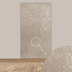 Tink 3D Kendinden Yapışkanlı Akustik Keçe Panel Modern Desenli 52x97 cm 2 Adet (1 m²) - Ekru