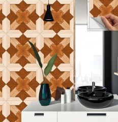 Tink Self Adhesive Wood Patterned Pvc 002 30x30 cm