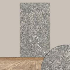 Tink 3D Kendinden Yapışkanlı Akustik Keçe Panel Modern Desenli 52x97 cm 10 Adet (5 m²) - Açık Gri
