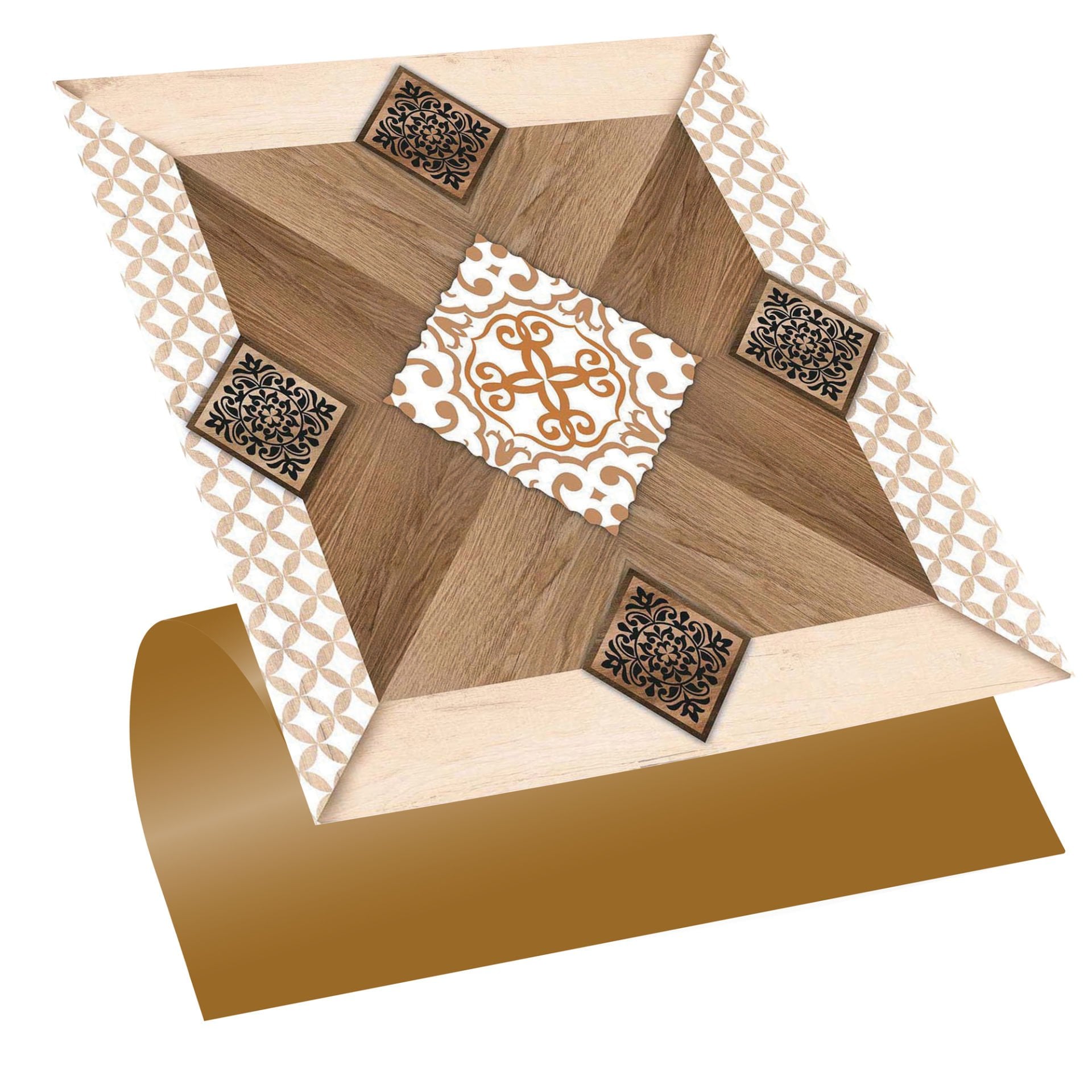 Tink Kendinden Yapışkanlı Ahşap Desenli Pvc 003 30x30 cm