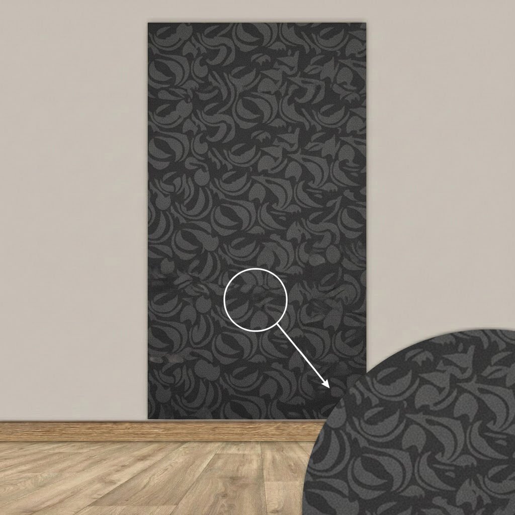 Tink 3D Kendinden Yapışkanlı Akustik Keçe Panel Modern Desenli 52x97 cm 10 Adet (5 m²) - Koyu Gri