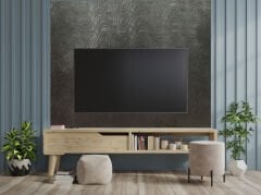 Tink 3D Kendinden Yapışkanlı Akustik Keçe Panel Dalgalı Desenli 52x97 cm Koyu Gri - 2 Adet (1 m²)