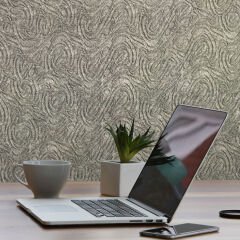Tink 3D Kendinden Yapışkanlı Akustik Keçe Panel Dalgalı Desenli 52x97 cm Açık Gri - 2 Adet (1 m²)
