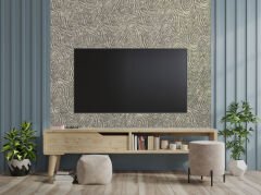 Tink 3D Kendinden Yapışkanlı Akustik Keçe Panel Dalgalı Desenli 52x97 cm Açık Gri - 10 Adet (5 m²)