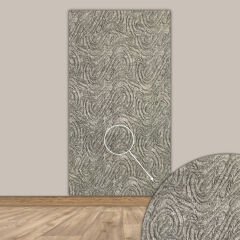 Tink 3D Kendinden Yapışkanlı Akustik Keçe Panel Dalgalı Desenli 52x97 cm Açık Gri - 10 Adet (5 m²)