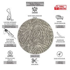 Tink 3D Kendinden Yapışkanlı Akustik Keçe Panel Dalgalı Desenli 52x97 cm Açık Gri - 10 Adet (5 m²)