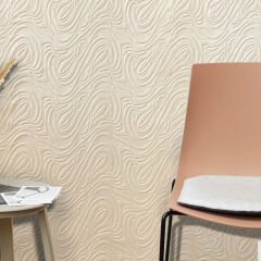 Tink 3D Kendinden Yapışkanlı Akustik Keçe Panel Dalgalı Desenli 52x97 cm Ekru - 10 Adet (5 m²)