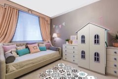Tink Kendinden Yapışkanlı Modern Solo Desenli Pvc Karo Kaplama