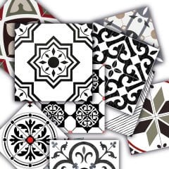 Tink Kendinden Yapışkanlı Modern Solo Desenli Pvc Karo Kaplama