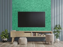 Tink 3D Kendinden Yapışkanlı Akustik Keçe Panel Leopar Desenli 52x97 cm 2 Adet (1 m²) - Yeşil