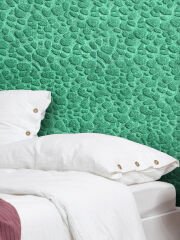 Tink 3D Kendinden Yapışkanlı Akustik Keçe Panel Leopar Desenli 52x97 cm 2 Adet (1 m²) - Yeşil