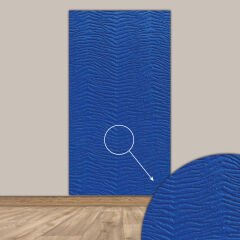 Tink 3D Kendinden Yapışkanlı Akustik Keçe Panel Duvar Kağıdı Desenli 52x97 cm 10 Adet (5 m²) - Mavi