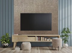 Tink 3D Kendinden Yapışkanlı Akustik Keçe Panel Duvar Kağıdı Desenli 52x97 cm 2 Adet (1 m²) - Devetüyü
