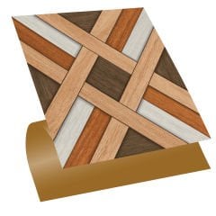 Tink Self Adhesive Wood Patterned PVC Tile Covering 014 30x30 cm