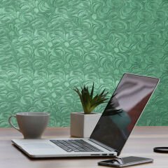 Tink 3D Kendinden Yapışkanlı Akustik Keçe Panel Modern Desenli 52x97 cm 10 Adet (5 m²) - Yeşil