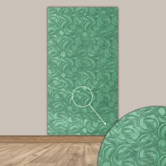 Tink 3D Kendinden Yapışkanlı Akustik Keçe Panel Modern Desenli 52x97 cm 10 Adet (5 m²) - Yeşil