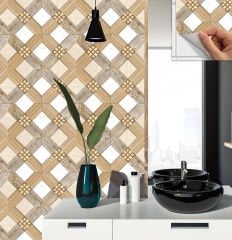 Tink Self Adhesive Wood Patterned PVC Tile Covering 016 30x30 cm