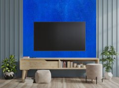 Tink 3D Kendinden Yapışkanlı Akustik Keçe Panel Dalgalı Desenli 52x97 cm 10 Adet (5 m²) - Mavi
