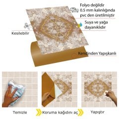 Tink Kendinden Yapışkanlı Mermer Desenli Pvc Karo 002 30x30 cm