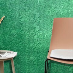 Tink 3D Kendinden Yapışkanlı Akustik Keçe Panel Dalgalı Desenli 52x97 cm 2 Adet (1 m²) - Yeşil