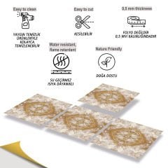 Tink Kendinden Yapışkanlı Mermer Desenli Pvc Karo 002 30x30 cm