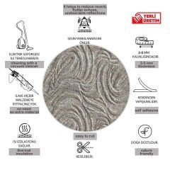 Tink 3D Kendinden Yapışkanlı Akustik Keçe Panel Dalgalı Desenli 52x97 cm 2 Adet (1 m²) - Devetüyü