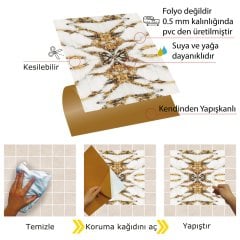 Tink Kendinden Yapışkanlı Mermer Desenli Pvc Karo 003 30x30 cm